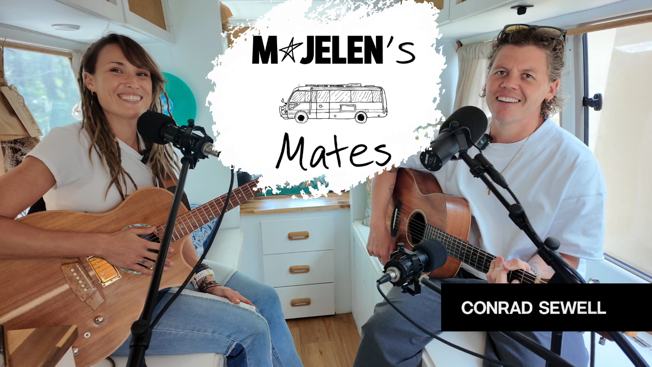 Load video: Majelen's Mates episode featuring Conrad Sewell